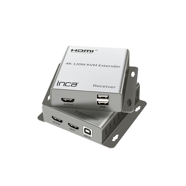resimler/genel/INCA 1port IEX-120 1port HDMI (giriş) 1port Ethernet (Cat6) 4K HDMI Repeater 120metre mesafeye kadar