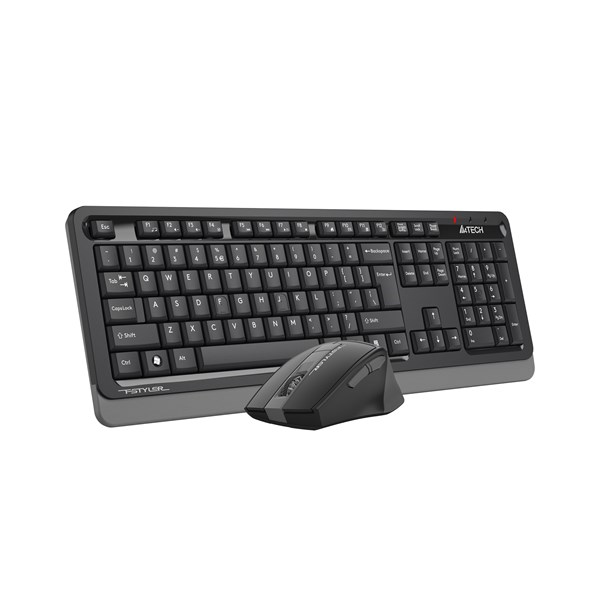 resimler/genel/A4 TECH FG1035 Kablosuz Q Trk Optic Mouse Siyah/Gri Multimedya Klavye - Mouse Set