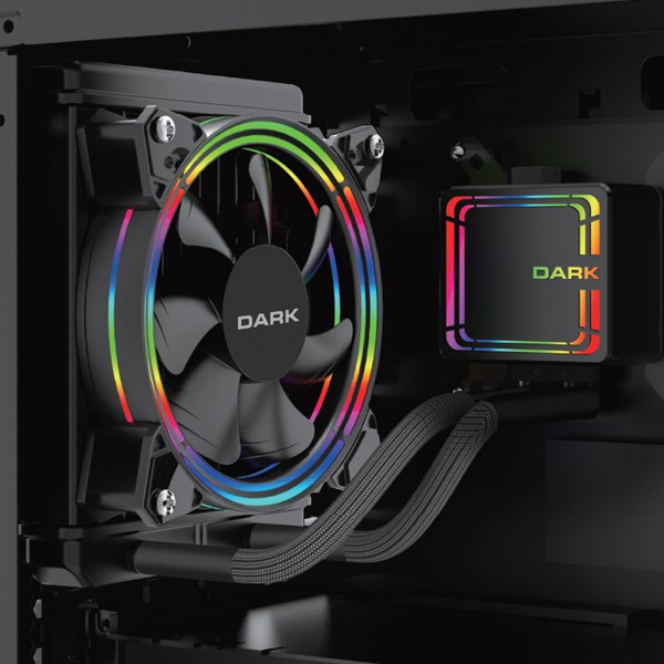 resimler/genel/DARK 120mm AQUAFORCE W126 DKCCW126 RGB Sıvı Soğutmalı İşlemci Fanı