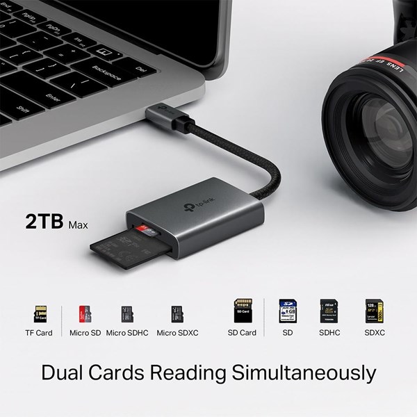 TP-LINK UA440C USB 3.0 Type-C - SD ve microSD 4.0 Kart Okuyucu