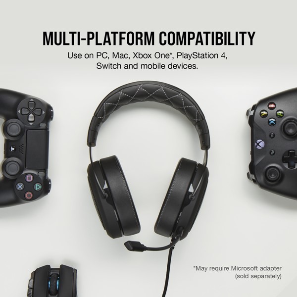 resimler/genel/Corsaır Ca-9011213-Eu Hs60 Pro Surround 7.1 Harıcı Ses Kartlı Oyuncu Kulaklıgı Sıyah (Pc Ps4 Xbox One Nıntendo Swıtch Uyumlu)