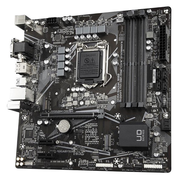 resimler/genel/GIGABYTE B560M DS3H DDR4 M2 PCIe NVME HDMI DVI DP PCIe 16X v4.0 1200p v2 mATX