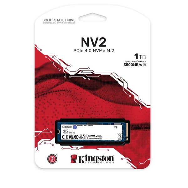 resimler/genel/KINGSTON 1TB NV2 SNV2S/1000G 3500- 2100MB/s M2 PCIe NVMe Gen4 Disk