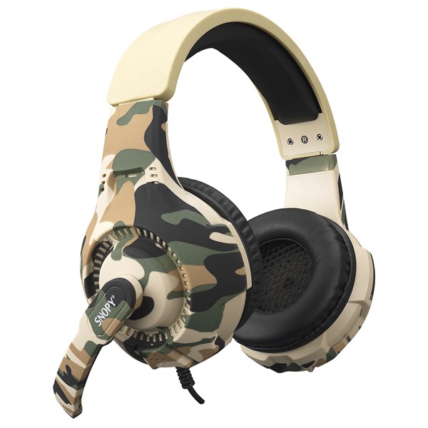 resimler/genel/Snopy SN-8800 GAMETIME Kamuflaj Desenli PC 3,5M PS4-XBOX-Mobile Gaming Oyuncu Mikrofonlu Kulaklık
