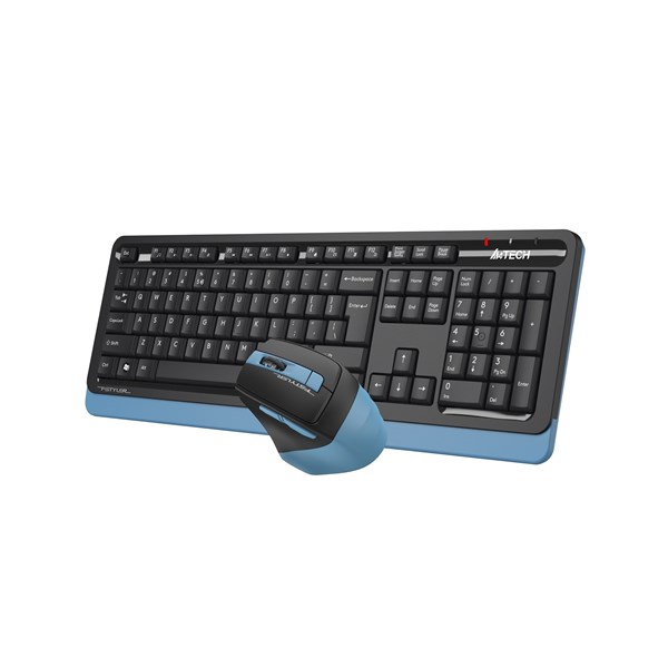 resimler/genel/A4 TECH FG1035 Kablosuz Q Trk Optic Mouse Siyah/Mavi Multimedya Klavye - Mouse Set