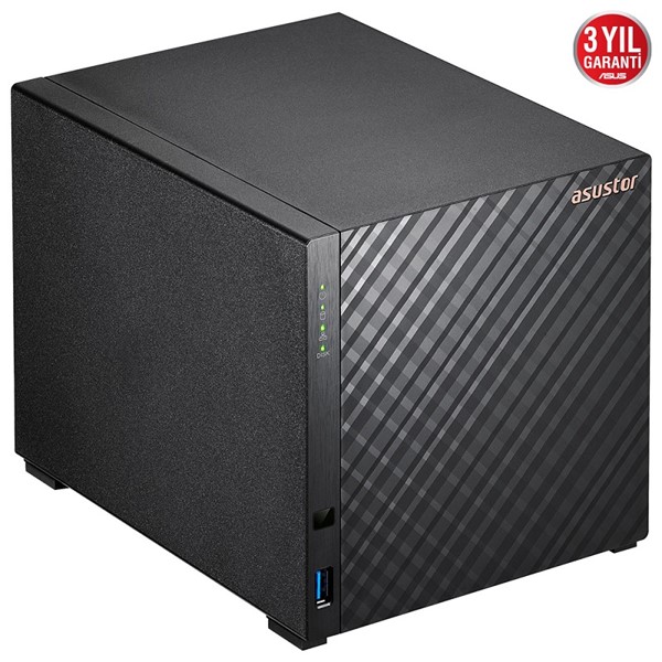 ASUSTOR AS1104T REALTEK QC 1 GB RAM- 4-diskli Nas Server (Disksiz)