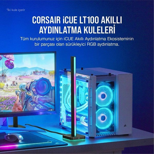 CORSAIR Cd-9010002-Eu iCUE LT100 Smart Lighting Towers Başlangıç Kiti