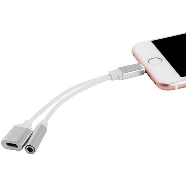 resimler/genel/Codegen Apple iPhone Lightning + 3.5mm Stereo Dönüştürücü Çoklayıcı Adaptör CDG-CNV51