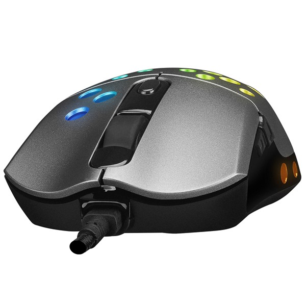 resimler/genel/Rampage SMX-R66 ROCKET Ultra Hafif Gümüş RGB Ledli 12000dpi Gaming Oyuncu Mouse
