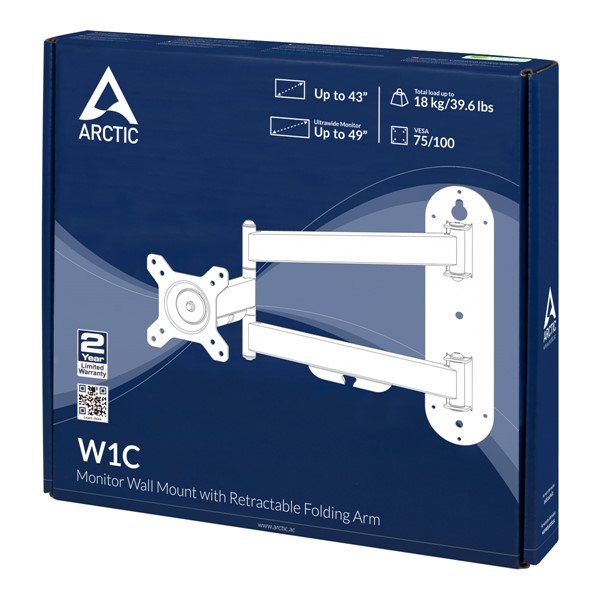 resimler/genel/Arctic W1c Duvar Tipi Katlanabilir Askı Aparatı 49