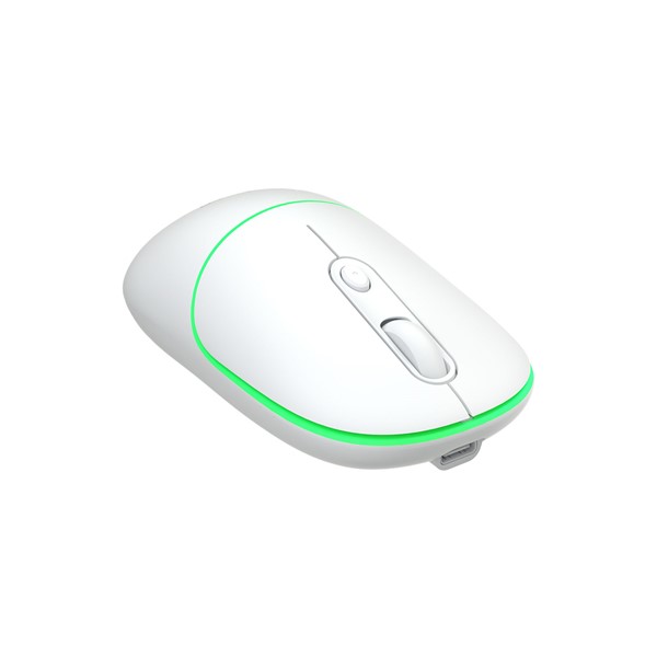 resimler/genel/LENOVO LECOO WS210 Kablosuz + Bluetooth Sessiz Şarjlı 1600dpi Optic Beyaz Mouse
