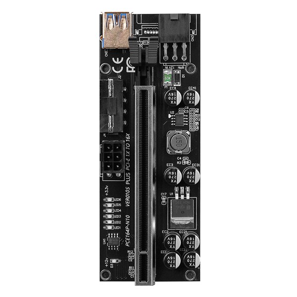 resimler/genel/S-link SL-XE20 PCI-E1x to 16x Sata 6Pin Bitcoin Riser Versiyon 10S Plus Ekran Kartı Yükseltici