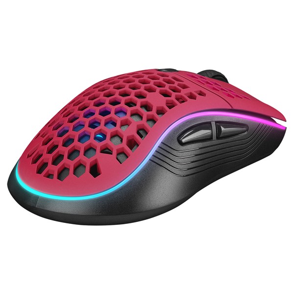 Rampage SMX-R85 GENTLE 6400dpi Kırmızı RGB Ledli Süper Hafif Makrolu Gaming Oyuncu Mouse
