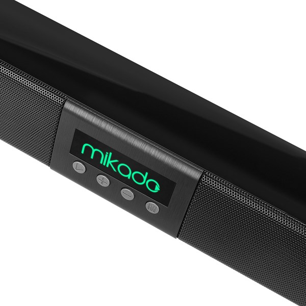 resimler/genel/Mikado MD-SB102 Siyah 2X10W 12V/1.5A BT+USB+AUX+TF Kartlı Ev Sinema Soundbar Speaker