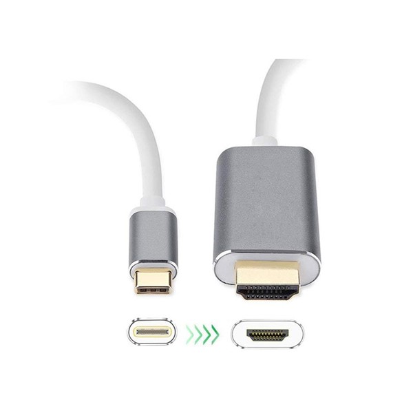 resimler/genel/S-link SL-USB-C70 1.8m 4k*2k Gold Plated Type C3.1 to HDMI Konnectör