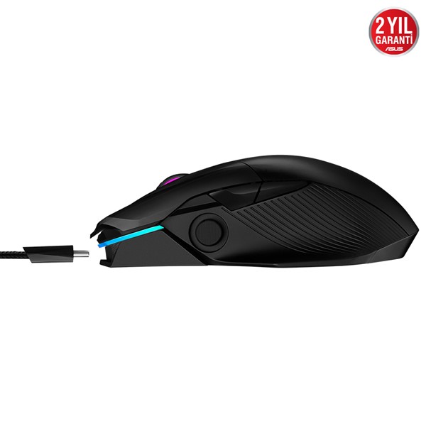 resimler/genel/Asus Rog Chakram Rgb Qi Şarj Ve Yan Joystıck Üç Modlu Bağlantı Kablolu/2.4Ghz/Bluetooth 16000 Dpı Sensör Vidasız Manyetik Tuşlar Ve Kapak Aura Sync