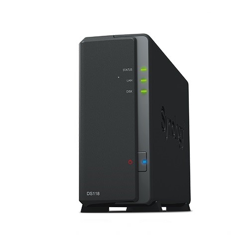 resimler/genel/SYNOLOGY DS118 REALTEK QC 1 GB RAM- 1-diskli Nas Server (Disksiz)
