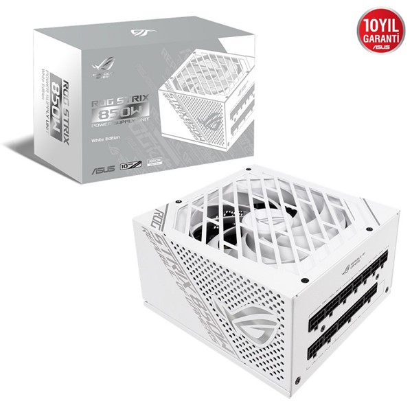 resimler/genel/ASUS 850W 80+ GOLD ROG STRIX 850G-BEYAZ 13.5cm Fanlı Tam Modüler Power Supply Japon Kapasitör
