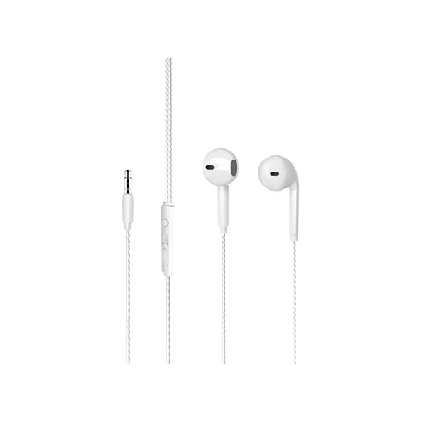 resimler/genel/LENOVO LECOO EH104W Stereo 3.5mm Jack Beyaz Kulak İçi Mikrofonlu Kulaklık