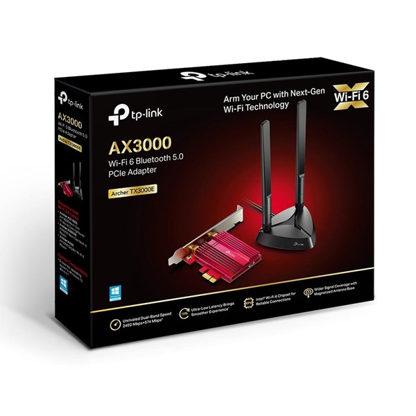 resimler/genel/TP-LINK ARCHER TX3000E AX3000 WIFI-6 Bluetooth 5.0 PCIe Kablosuz Ağ Adaptörü