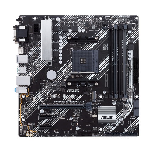 resimler/genel/ASUS PRIME B450M-A II DDR4 M2 PCIe NVME HDMI DVI PCIe 16X v3.0 AM4 mATX