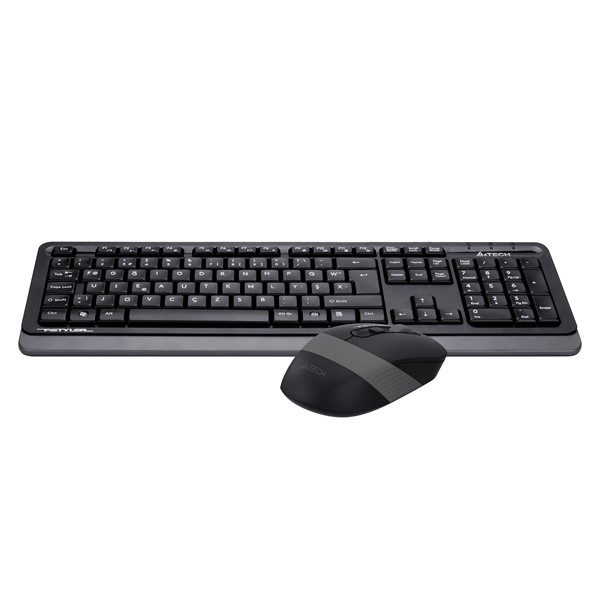 resimler/genel/A4 TECH FG1010 Kablosuz F Trk Optic Mouse Siyah/Gri Multimedya Klavye - Mouse Set