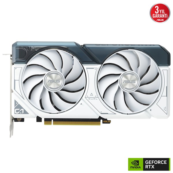resimler/genel/ASUS RTX4060 8GB DUAL RTX4060-O8G-WHITE GDDR6 128bit HDMI DP PCIe 16X v4.0