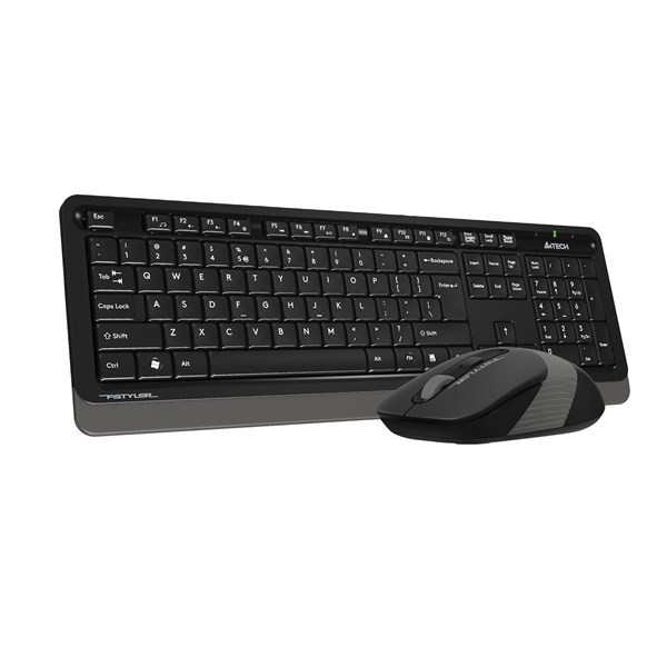 resimler/genel/A4 TECH FG1010 Kablosuz Q Trk Optic Mouse Siyah/Gri Multimedya Klavye - Mouse Set
