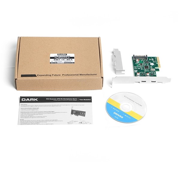 resimler/genel/DARK DK-AC-U31P3G2 PCI Express (PCIe) 2port USB 3.0,Type-C Çevirici Kart