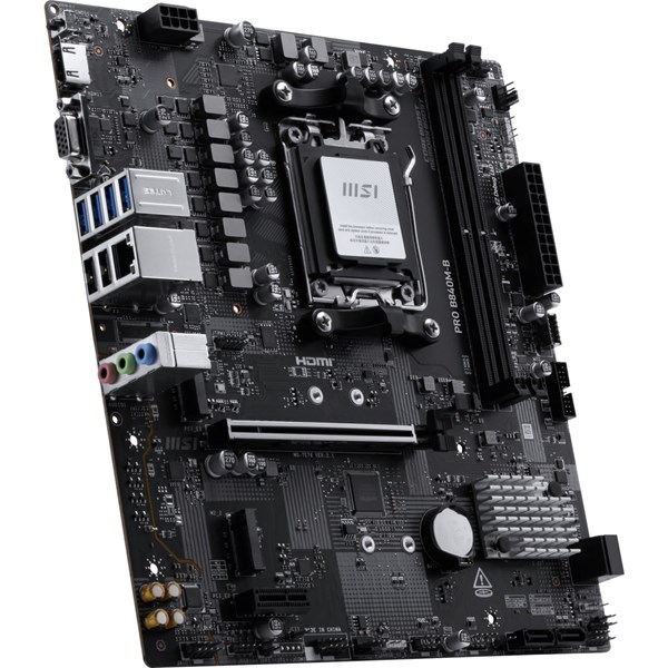 MSI PRO B840M-B DDR5 HDMI PCIe 16X v4.0 AM5 mATX