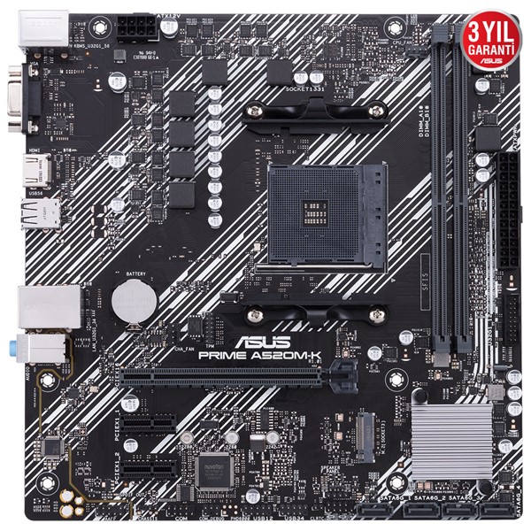 resimler/genel/ASUS PRIME A520M-K DDR4 M2 PCIe NVME HDMI PCIe 16X v3.0 AM4 mATX