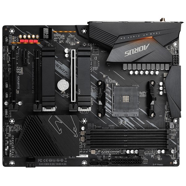 resimler/genel/GIGABYTE B550 AORUS Elite AX V2 DDR4 HDMI DP PCIe 16X v4.0 AM4 ATX