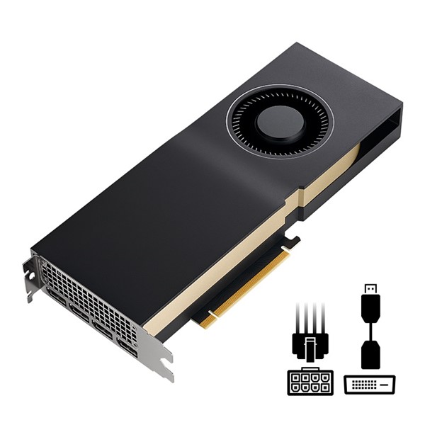 resimler/genel/PNY 24GB RTXA5000 VCNRTXA5000-SB GDDR6X 384bit 4X DP PCIe 16X v4.0