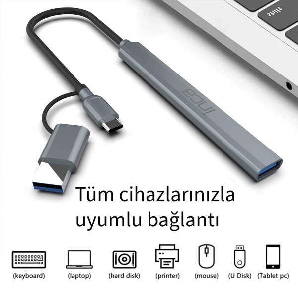 resimler/genel/INCA IUTP-06T 5port USB 3.0 TYPEC Çoklayıcı Hub