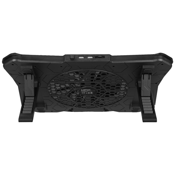 resimler/genel/Rampage AD-RC8 SHOWY Siyah 180mm Fan 15''-17'' RGB Işıklı Notebook Soğutucu Stand