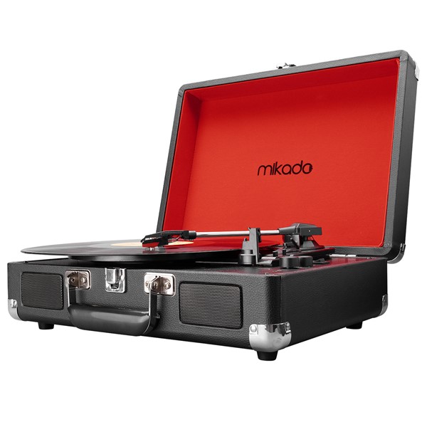 Mikado Nostalgia MN-P317 Siyah Pikap+Rca+Bluetooth Destekli Müzik Kutusu
