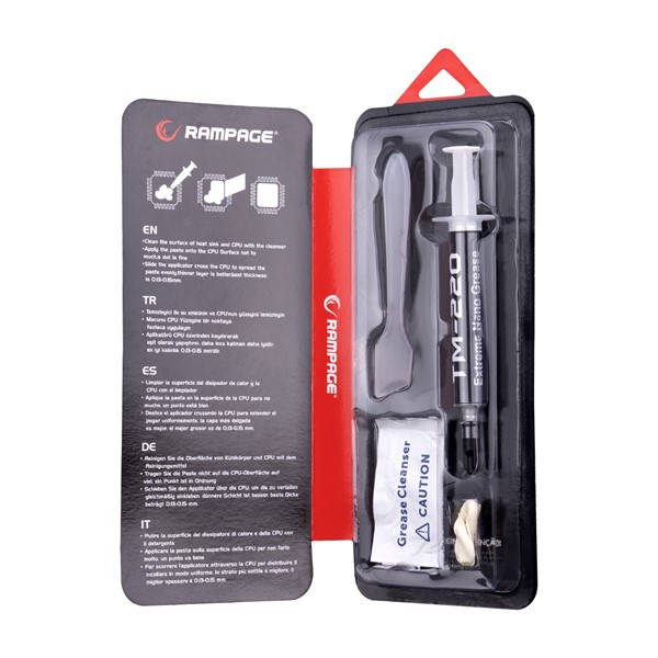 resimler/genel/Rampage TM-220 2g 11w/m.K Gri Yüksek Performans Termal Macun