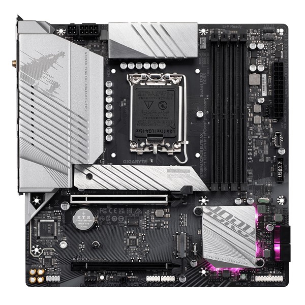 resimler/genel/GIGABYTE B760M AORUS ELITE AX WIFI-6E DDR5 HDMI DP PCIe 16X v5.0 1700p mATX