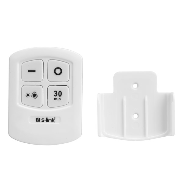 resimler/genel/S-link SL-6146S 3W Zaman Ayarlı Uzaktan Kumandalı Yapışkanlı 3Lu Kablosuz Pilli Led Lamba