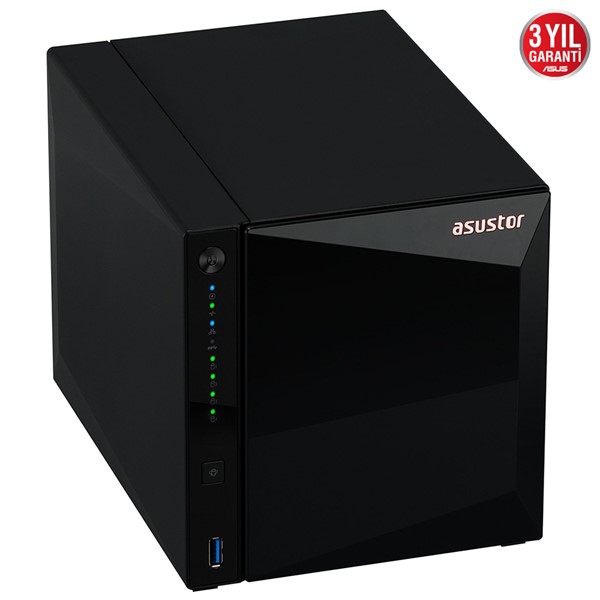 resimler/genel/ASUSTOR AS3304T REALTEK QC 2 GB RAM- 4-diskli Nas Server (Disksiz)