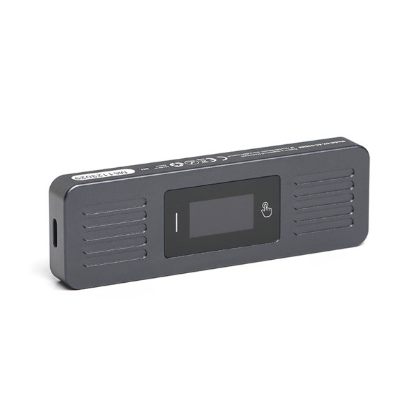 resimler/genel/DARK DK-AC-DSEM6 USB3.2 Gen2 Type-C - M.2 NVMe & SATA NGFF SSD LED Dokunmatik Ekranlı Disk Kutusu 