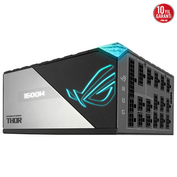 resimler/genel/ASUS 1600W 80+ TITANIUM ROG THOR 1600T PCIE 5.0 TAM MODÜLER POWER SUPPLY