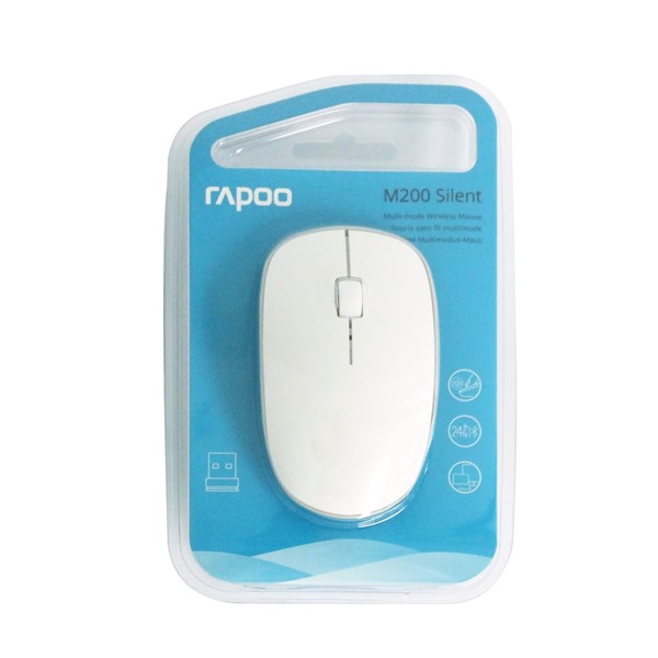 resimler/genel/Rapoo M200 Beyaz Kablosuz 1300Dpı Çok Modlu Sessiz Tıklama Mouse