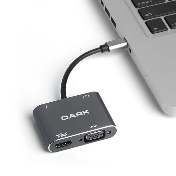 resimler/genel/Dark Dk-Ac-U31xhdv Type-C To Hdmı/Vga 4K Çevirici Hub