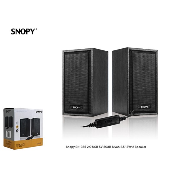 Snopy SN-385 2.0 USB 5V 80dB Siyah 2.5