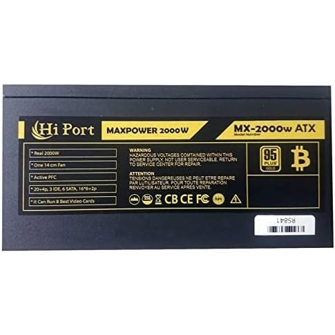 resimler/genel/HIPORT 2000W 95+ BRONZE MX2000ATX 12cm Fanlı Power Supply Mining