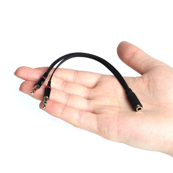 resimler/genel/Dark Dk-Cb-Auc04 2X3.5Mm Dişi To 1X3.5Mm Erkek 20Cm Stereo Kablo