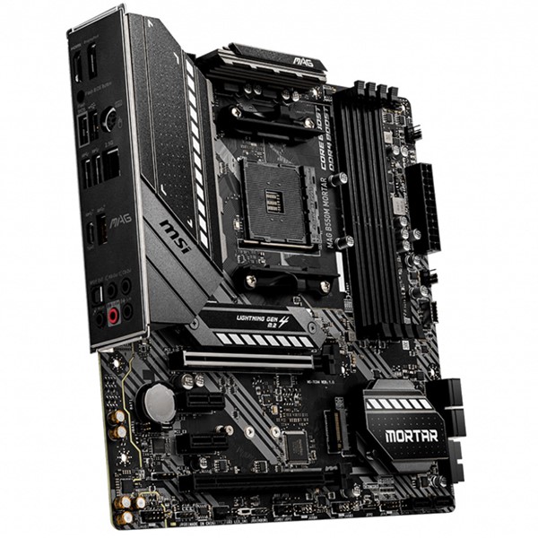 resimler/genel/MSI MAG B550M MORTAR DDR4 M2 PCIe NVME HDMI DP PCIe 16X v4.0 AM4 mATX