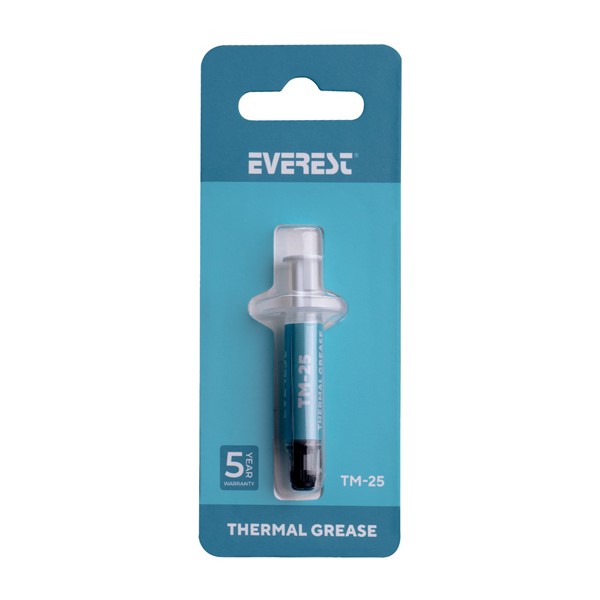 resimler/genel/Everest TM-25 Gri 0.5g 13.4w/m.K Yüksek Performans Termal Macun