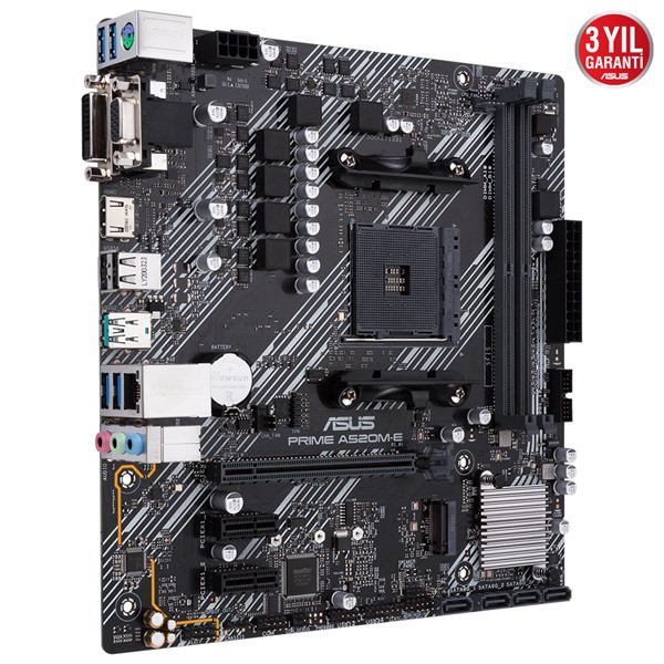 resimler/genel/ASUS PRIME A520M-E DDR4 M2 PCIe NVME HDMI DVI PCIe 16X v4.0 AM4 mATX
